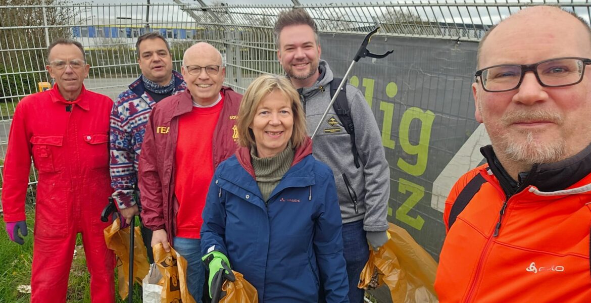 SPD Mainz-Weisenau beim Dreckwegtag 2025